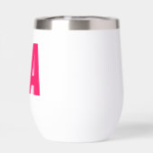 Personalisierte Doppelschattenmonogramm (Rückseite)