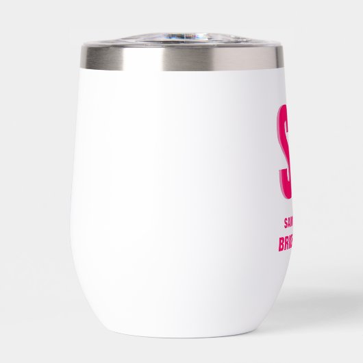 Personalisierte Doppelschattenmonogramm-Bridesmaid (Vorderseite)