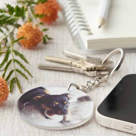 Personalisierte doppelseitige Schlüsselkette für W Schlüsselanhänger (Vorderseite rechts)