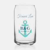 Personalisierte Dosenbrille für Hochzeiten Dosenglas (Rückseite)