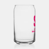 Personalisierte Double Shadow Monogram-Trauzeugin Dosenglas (Rechts)