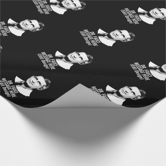 Personalisierte DR FAUCI Geschenkpapier (Ecke)