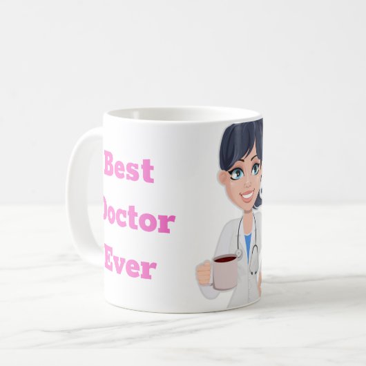 Personalisierte Dr. (Ihr Name) & (Bester Dr. je) Kaffeetasse (Vorderseite Links)