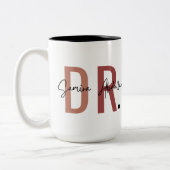 Personalisierte DR-Tasse, Zweifarbige Tasse (Links)
