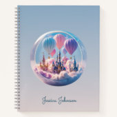 Personalisierte Dreamlike Floating City mit Balloo Notizblock (Vorderseite)