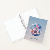 Personalisierte Dreamlike Floating City mit Balloo Notizblock (Innenseite)
