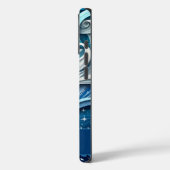 Personalisierte Dreamy Blue und Frosty Winter Wirb Case-Mate iPhone Hülle (Rückseite / Links)