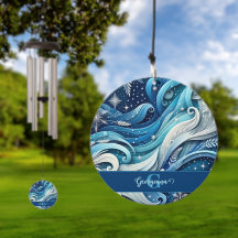 Personalisierte Dreamy Blue und Frosty Winter Wirb