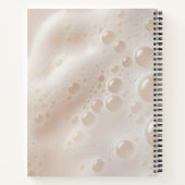 Personalisierte Dreamy Bubble Soft Beige Notizblock (Rückseite)