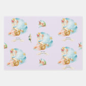 Personalisierte Dreamy Mermaid & Mermaid Waage Geschenkpapier Set (Vorderseite 3)