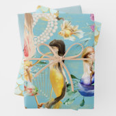 Personalisierte Dreamy Mermaid & Mermaid Waage Geschenkpapier Set (Beispiel)