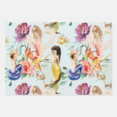 Personalisierte Dreamy Mermaid & Mermaid Waage Geschenkpapier Set (Vorderseite)