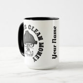 Personalisierte dreckige Hände sauberes Geld Tasse (Vorderseite Links)