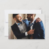 Personalisierte Drei-Foto-Liebe und vielen Dank Einladung (Rückseite)