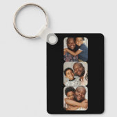 Personalisierte drei Foto und Text Schlüsselanhänger (Vorderseite)