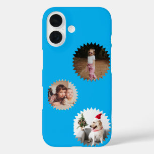 Personalisierte Drei-Sterne-Fotos individuell anpa iPhone 16 Hülle