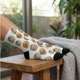 Personalisierte Dreifoto-Gesichtssocken | Maßgesch Socken