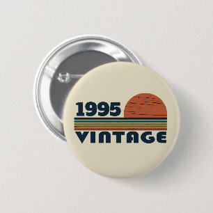 Personalisierte dreißig Vintage 30. Geburtstagsfei Button