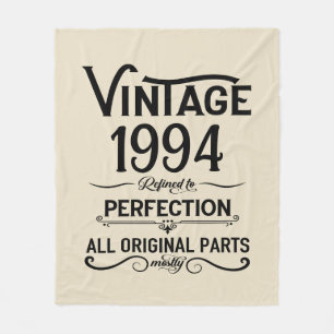 Personalisierte Dreißiger Vintage 30. Geburtstagsf Fleecedecke