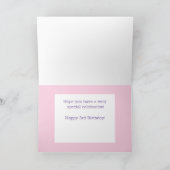 Personalisierte Dritte Geburtstagskarte! Karte (Innenseite)