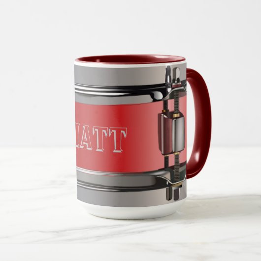 Personalisierte Drumming Up Drinks Tasse (VorderseiteRechts)