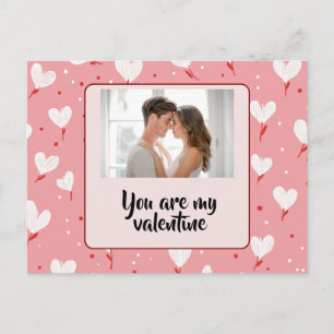 Personalisierte "Du bist mein Valentinstag" Fotoka Feiertagspostkarte