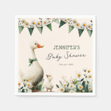 Personalisierte Dumme Gans Baby Shower Servietten