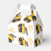 Personalisierte Dump Truck Construction Mud Boys N Geschenkschachtel (Rückseite)