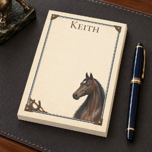Personalisierte Dunkelbraune Saddlebred Heritage R Post-it Klebezettel