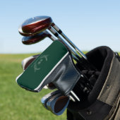 Personalisierte dunkelgrüne Anfangsbuchstaben des  Golf Headcover (In Situ)