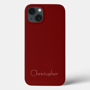 Personalisierte dunkelrote Radialtextur Case-Mate iPhone Hülle