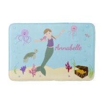 Personalisierte dunkle blonde Meerjungfrau-und