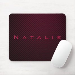 Personalisierte dunkle Lila Kohlenstofffaser gemus Mousepad