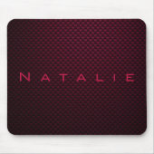 Personalisierte dunkle Lila Kohlenstofffaser gemus Mousepad (Vorne)