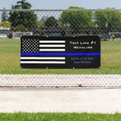 Personalisierte dünne blaue Linie Banner (Insitu)