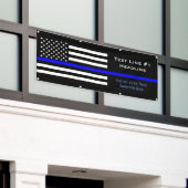 Personalisierte dünne blaue Linie Banner (Äußeres Gebäude)