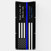 Personalisierte dünne blaue Linie Banner (Vertikal)