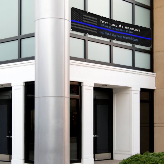 Personalisierte dünne blaue Linie Banner (Äußeres Gebäude)