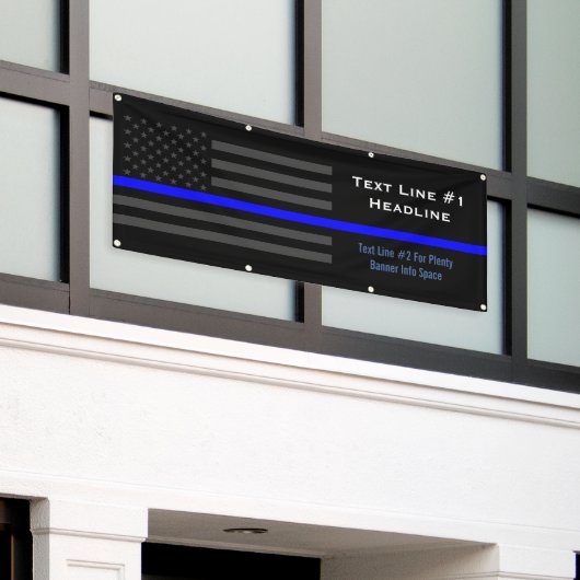 Personalisierte dünne blaue Linie Banner (Äußeres Gebäude)