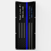 Personalisierte dünne blaue Linie Banner (Vertikal)