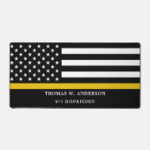 Personalisierte dünne Goldlinie vertreiben Schreibtischunterlage (Vorderseite)