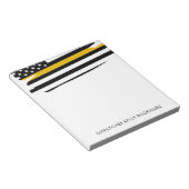 Personalisierte Dünngoldfräse Notizblock (angewinkelt)