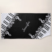 Personalisierte durcheinandergebrachte strandtuch (Vorderseite)