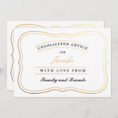 Personalisierte Duschberatungskarten - Brille oder Hinweiskarte (Vorne/Hinten)