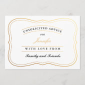 Personalisierte Duschberatungskarten - Brille oder Hinweiskarte (Vorderseite)