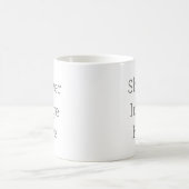 Klassische, weiße Tasse, 325 ml (Mittel)