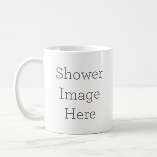 Klassische, weiße Tasse, 325 ml (Links)