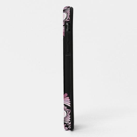 Personalisierte Dusky Rose Boho Floral Dot Mandala Case-Mate iPhone Hülle (Hinten/Links)