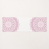 Personalisierte Dusky Rose Confetti Lace Dot Manda Yogamatte (Rückseite (Horizontal))
