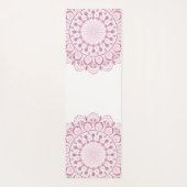 Personalisierte Dusky Rose Confetti Lace Dot Manda Yogamatte (Rückseite)